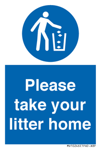 Please take your litter home